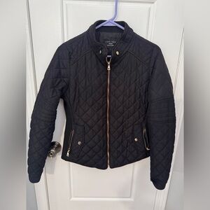 Love Tree Black Quilted Jacket